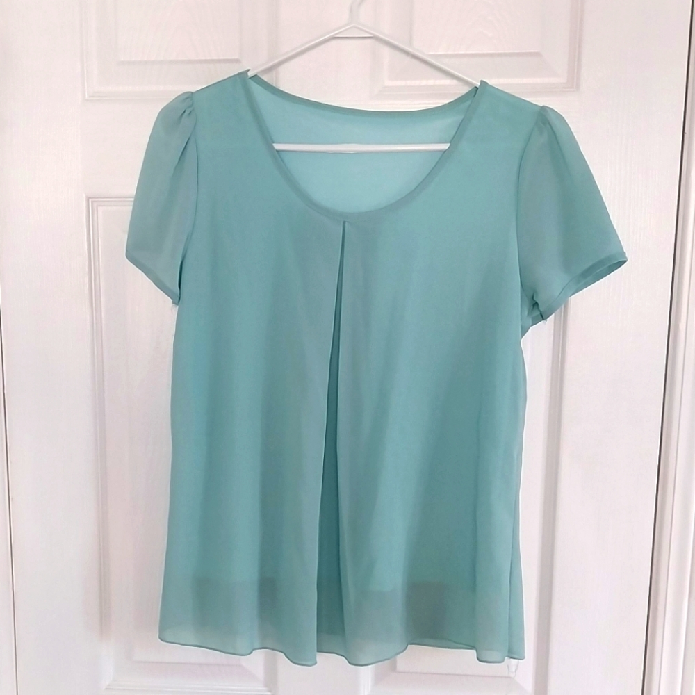 Elegant Aqua Women's Top